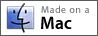 Happy Mac logo: Made on a Mac. 