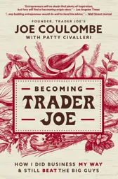 A book cover with a line drawin in red of harvested plants on a tan field with text.