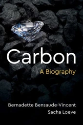 A book cover in which a faceted diamond sits on pieces of rough coal.