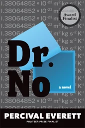 A book cover with a backdrop of repetitions of Boltzmann’s constant features a blue box and its lid viewed from above, the box has nothing inside.